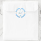 Rond Sticker baby shower Dantel Boy (Sac)