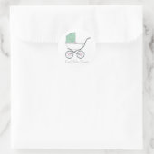 Rond Sticker baby shower Faveur (Sac)