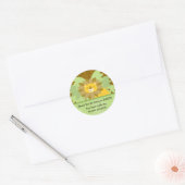 Rond Sticker Baby shower Lion (Enveloppe)