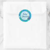 Rond Sticker Baby shower nautique (Sac)