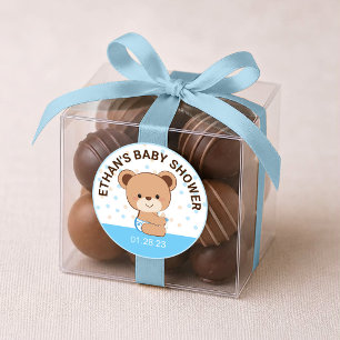 Rond Sticker Baby shower pour bébé mignon (rose)