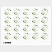 Rond Sticker Baby shower Safari (Feuille)