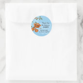 Rond Sticker Baby shower singe (Sac)