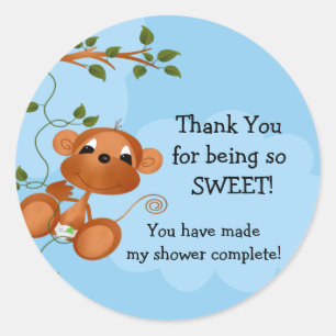 Rond Sticker Baby shower singe