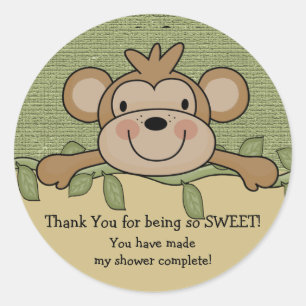 Rond Sticker Baby shower singe