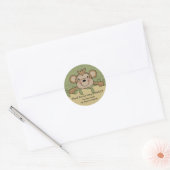Rond Sticker Baby shower singe (Enveloppe)