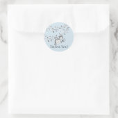 Rond Sticker Baby shower singe Merci Favoriser (Sac)