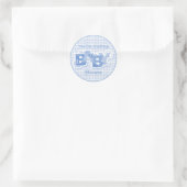 Rond Sticker Baby shower Snids & Snails (Sac)