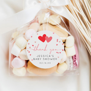 Rond Sticker Baby shower Valentine Sweetheart Favoriser