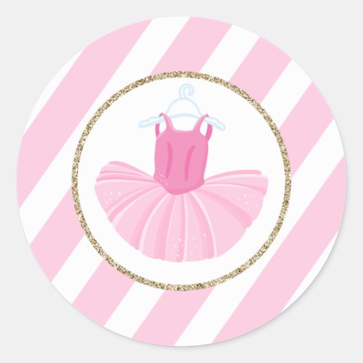 Rond Sticker Ballerina tutu (Devant)