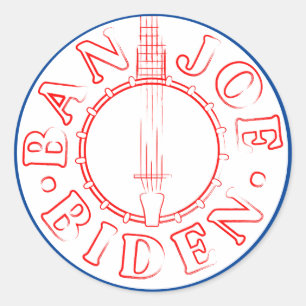 Rond Sticker Ban Joe Biden Banjo