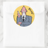 Rond Sticker : BANG ! (Sac)