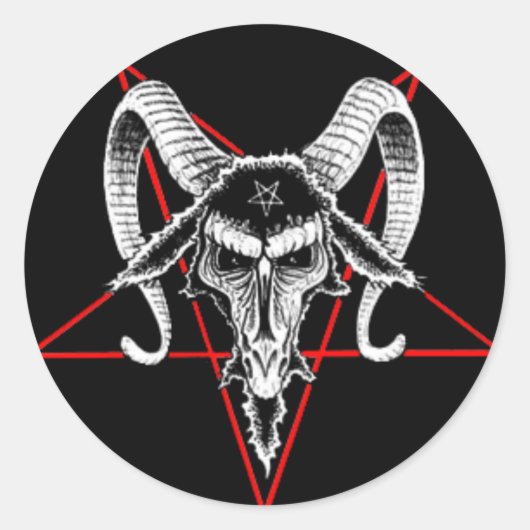 Rond Sticker Baphomet (Devant)