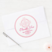 Rond Sticker baptisant, douche ou première communion (Enveloppe)