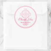 Rond Sticker baptisant, douche ou première communion (Sac)