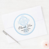 Rond Sticker baptisant, douche ou première communion (Enveloppe)