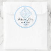 Rond Sticker baptisant, douche ou première communion (Sac)