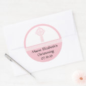Rond Sticker baptisant, douche ou première communion (Enveloppe)