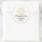 Rond Sticker baptisant, douche ou première communion (Sac)