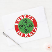 Rond Sticker basque (Enveloppe)