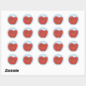 Rond Sticker Bat mitzvah blanc neige Fairytale (Feuille)