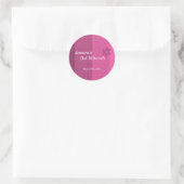 Rond Sticker Bat mitzvah Rose tonique (Sac)
