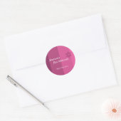 Rond Sticker Bat mitzvah Rose tonique (Enveloppe)