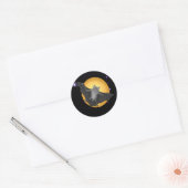 Rond Sticker Batty & Pleine lune (Enveloppe)