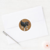 Rond Sticker beagle (Enveloppe)