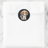 Rond Sticker beagle (Sac)