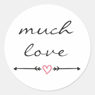 Rond Sticker beaucoup d'amour