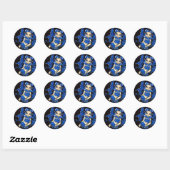 Rond Sticker "Beautiful Blue Fairy" (Feuille)