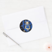 Rond Sticker "Beautiful Blue Fairy" (Enveloppe)