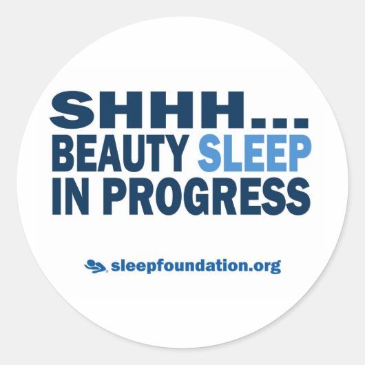 Rond Sticker Beauty Sleep (Devant)