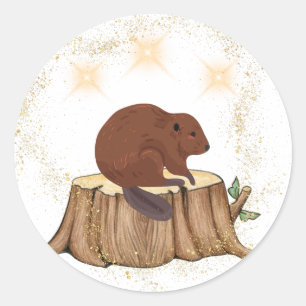 Rond Sticker Beaver