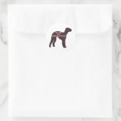 Rond Sticker Bedlington Terrier BFF (Sac)