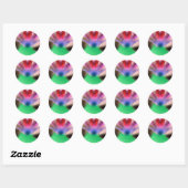 Rond Sticker "Believe" Orchid Design (Feuille)