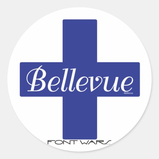 Rond Sticker Bellevue (Devant)