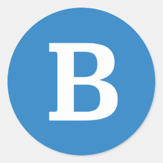 Rond Sticker Bernie Sanders Round "B"