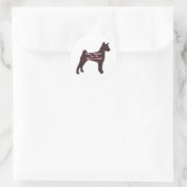Rond Sticker BFF Basenji (Sac)