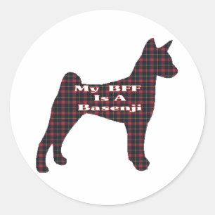 Rond Sticker BFF Basenji