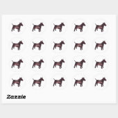 Rond Sticker BFF de Taureau Miniature (Feuille)