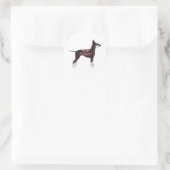 Rond Sticker BFF Terrier de Manchester (Sac)