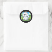 Rond Sticker Bichon Frise (Sac)