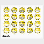Rond Sticker Big Grin (Feuille)