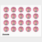 Rond sticker Big Sister Award (Feuille)