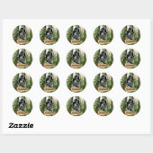 Rond Sticker Bigfoot (Feuille)