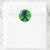 Rond Sticker Bigfoot, Lime vert et noir (Sac)