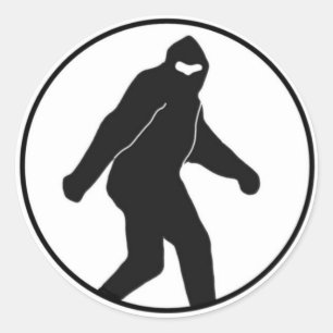 Rond Sticker Bigfoot (rond) classique