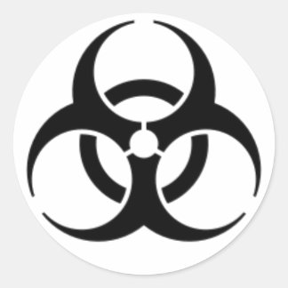 Rond Sticker BIOHAZARD